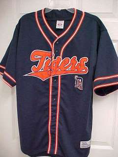 Detroit Tigers Stitched Polyester Replica Baseball Jersey XL True Fan 