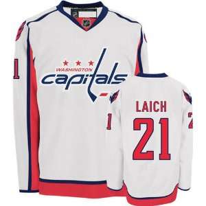    Brooks Laich #21 Washington Capitals White Jersey Hockey Jerseys 