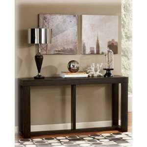    Contemporary Dark Brown Watson Sofa Table Furniture & Decor