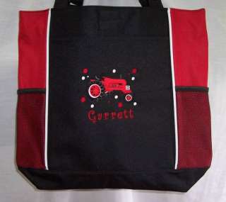 Tractor Tote bag red diaper PERSONALIZED new boys  