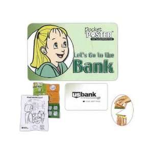   Bank, 2 sided poster teaches about money and banking. Toys & Games