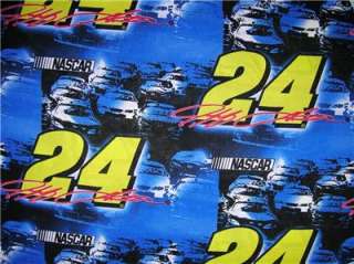 New Jeff Gordon #24 Fabric BTY Racing Sports Cars Nascar  