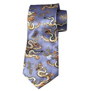  Chinese Silk Purple Dragon Tie, #1 
