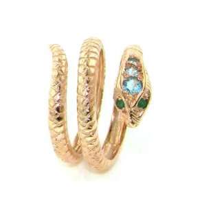   Detailed Snake Ring   Size 6   Finger Sizes 5 to 12 Available Jewelry