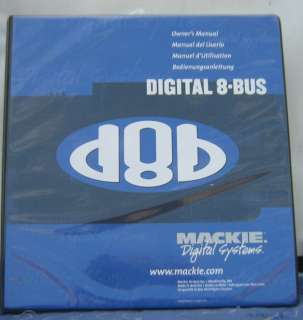 Mackie D8B digital 8 BUS Mixer Console PSU Manual  