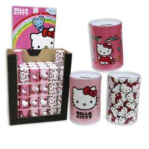  Pink Large Kitty Head Hello Kitty Tin Saving Bank 5.9 X 3 