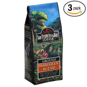 San Francisco Bay Coffee Hawaiian Blend Ground Coffee, 12 Ounce Bags 