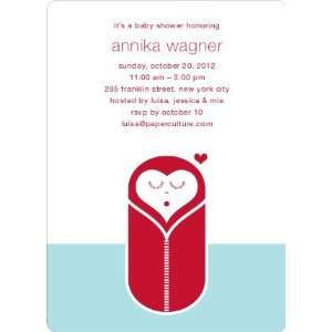  Modern Swaddle Baby Shower Invitations Health & Personal 