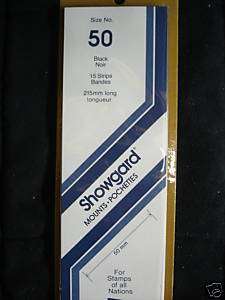 Showgard Dark Stamp Mounts 215/50 15 Strips/Pack (m77)  