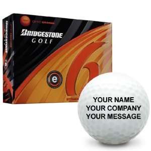  Bridgestone e6 Orange Personalized Golf Balls: Sports 