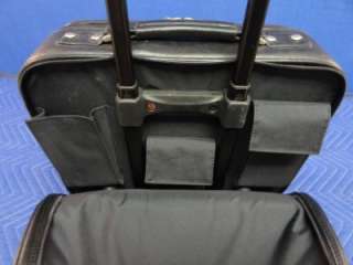 Black Rolling Laptop Luggage Briefcase Travel Bag K44  