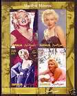 Marilyn Monroe Famous People M/S of 4 stamps