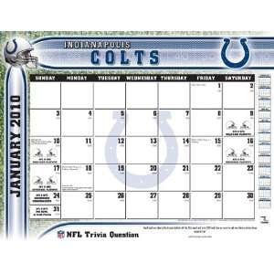  Indianapolis Colts 2010 22 x 17 Inch Desk Calendar   Indianapolis 
