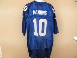 NEW Eli Manning #10 New York NY Giants MENS 4XL 4XLARGE REEBOK Jersey 