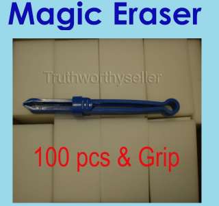 Magic Eraser Melamine Sponge Block Cleaner 100ea & Grip  
