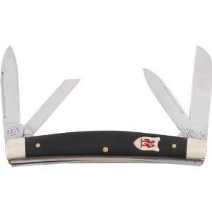 Kissing Crane Knives 2426 Congress Pocket Knife with Smooth Black 