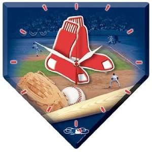  BOSTON RED SOX MLB HOME PLATE Hi Def Wall Clock: Sports 