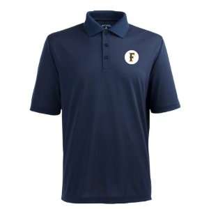 Cal State Fullerton Titans Navy Pique Extra Light Polo Shirt:  