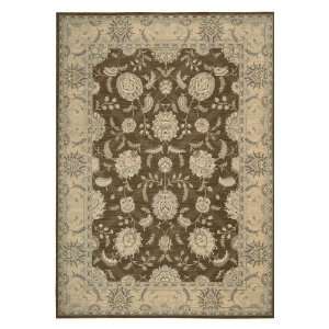  Nourison Darien Area Rug   53x74, Chocolate Brown 