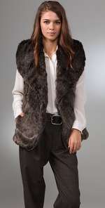 Club Monaco Gia Faux Fur Vest  SHOPBOP