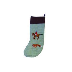  Patch Magic Fox Hunt Stocking, 8 Inch by 21 Inch