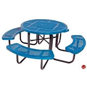  Midwest 358 RDP, 46 Round Outdoor Steel Picnic Table with 