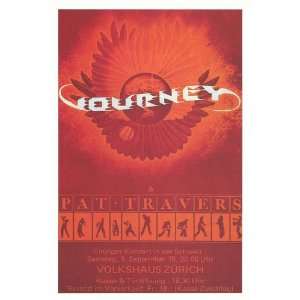  Journey   Pat Travers Concert Poster (1979) volkshaus 