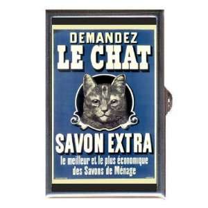  LE CHAT CUTE CAT FRENCH Coin, Mint or Pill Box Made in 
