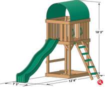 Creative Playthings Wooden Swing Set/Play Gym/Playscape in EUC!  