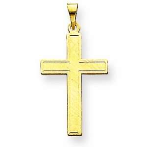  14k Polished Cross Pendant Jewelry