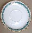   item is a Gorham China Regalia Court Teal Saucer Only 5 7/8