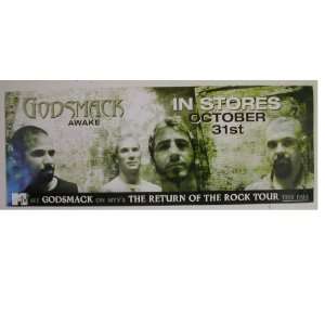  Godsmack Promo Poster 2 Sided Band Shot Awake MTV