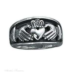    Sterling Silver Mens Celtic Claddagh Ring Size 10: Jewelry