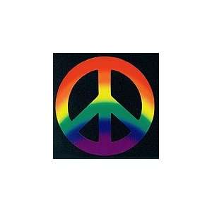  Peace Sign Magnet Rainbow 8 Inch 