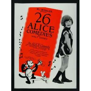 1926 Ad Walt Disney Alice Comedies Cartoon ULTRA RARE   Original Print 