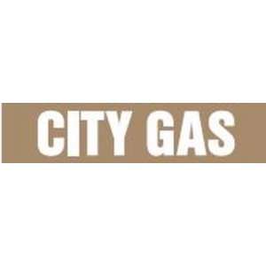  CITY GAS   Cling Tite Pipe Markers   outside diameter 3 1 