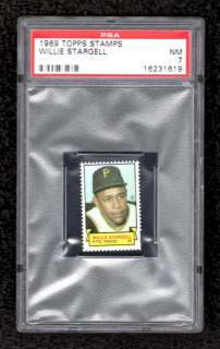 1969 Topps Stamps  Willie Stargell Psa 7 only 3 higher Pirates  
