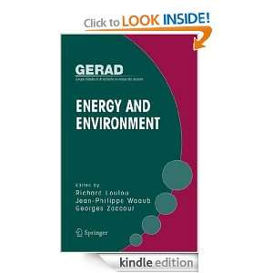 Energy and Environment (Gerad 25th Anniversary) Richard Loulou, Jean 