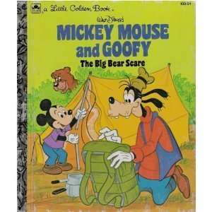   Mouse and Goofy: The Big Bear Scare (A Little Golden Book): Books