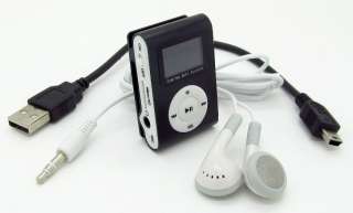 Metal Clip Digital  Music Player w/ LCD Screen support up to 16GB 