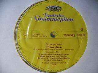 LP   Verdi Il Trovatore   Deutsche Grammophon 3LP Box  