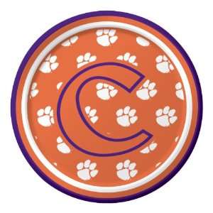   Converting Clemson Tigers Dessert Paper Plates (8 Count) Toys & Games