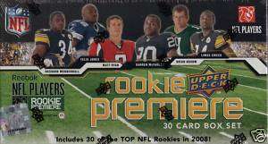 2008 UPPER DECK NFL PLAYERS ROOKIE PREMIERE BOX SET  
