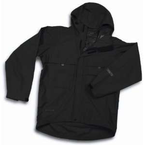   6000 Black Tundra Tech Hooded Rain Jacket   Large