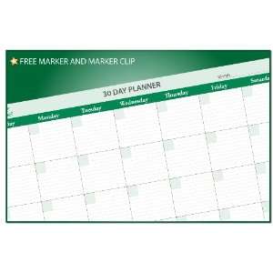  30/60 Day Half Size undated Calendar Planner 19 x 25 