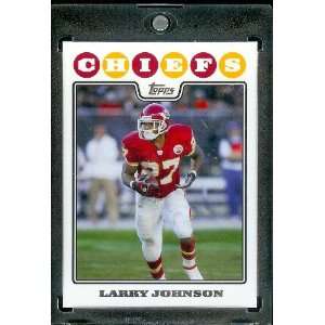 2008 Topps # 95 Larry Johnson   Kansas City Chiefs   NFL Trading Cards 