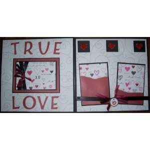    Valentine True Love Premade Scrapbook Layout: Office Products