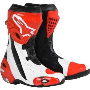   SUPERTECH R 2012 VENTED RACING STREET BOOTS WHITE/RED 45 Automotive