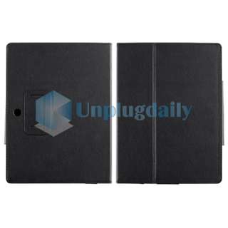 For Sony S1 Tablet Black Plain Folio Leather Case Pouch Bag  