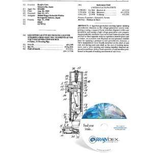 NEW Patent CD for LIQUEFIED GAS FUELED SMOKING LIGHTER UTILIZING PIEZO 